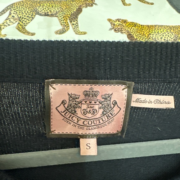 Juicy Couture black cardigan with gold buttons - size small - Picture 5 of 6